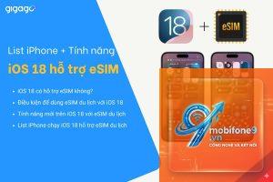 ios 18 không nhận esim