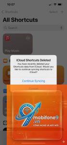 ios 19 bị lỗi shortcut