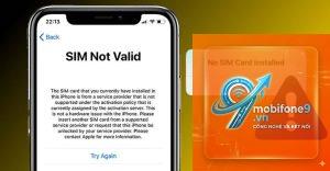 ios 19 không nhận sim