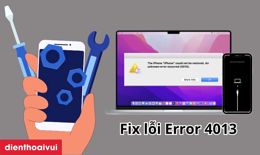 iphone khôi phục bị lỗi 4013 - Hình 3