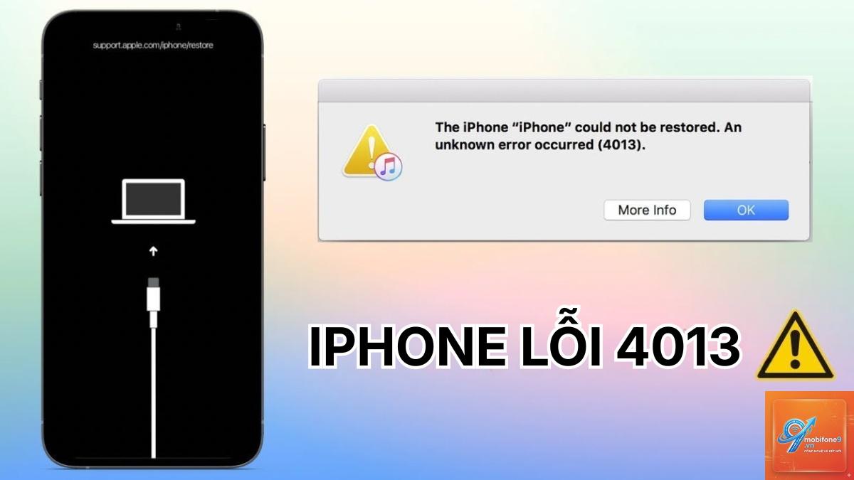 iphone khôi phục bị lỗi 4013 - Hình 5
