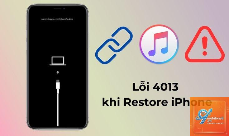 iphone khôi phục bị lỗi 4013 - Hình 1