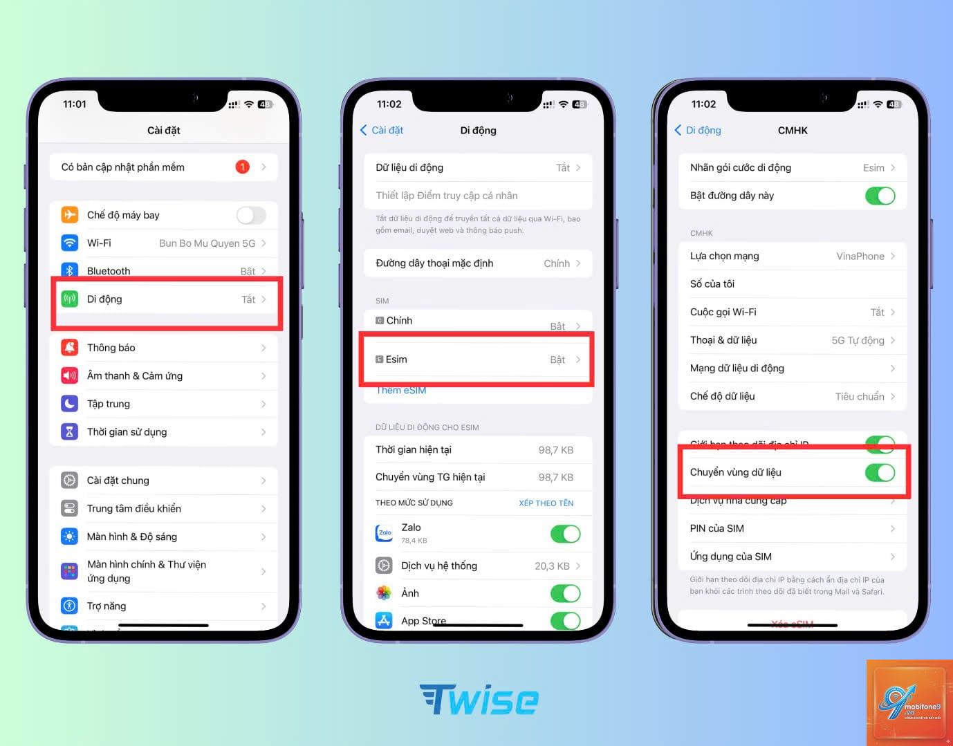 iphone không chuyển vùng dữ liệu được - Hình 4
