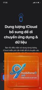 iphone không đủ dung lượng sao lưu