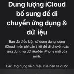 iphone không đủ dung lượng sao lưu