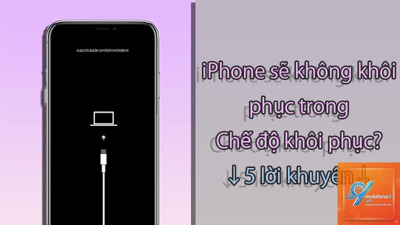 iphone không khôi phục được - Hình 1