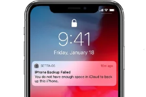 iphone không sao lưu được icloud