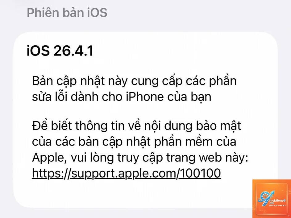 iphone thông báo bị lỗi sau cập nhật ios - Hình 4