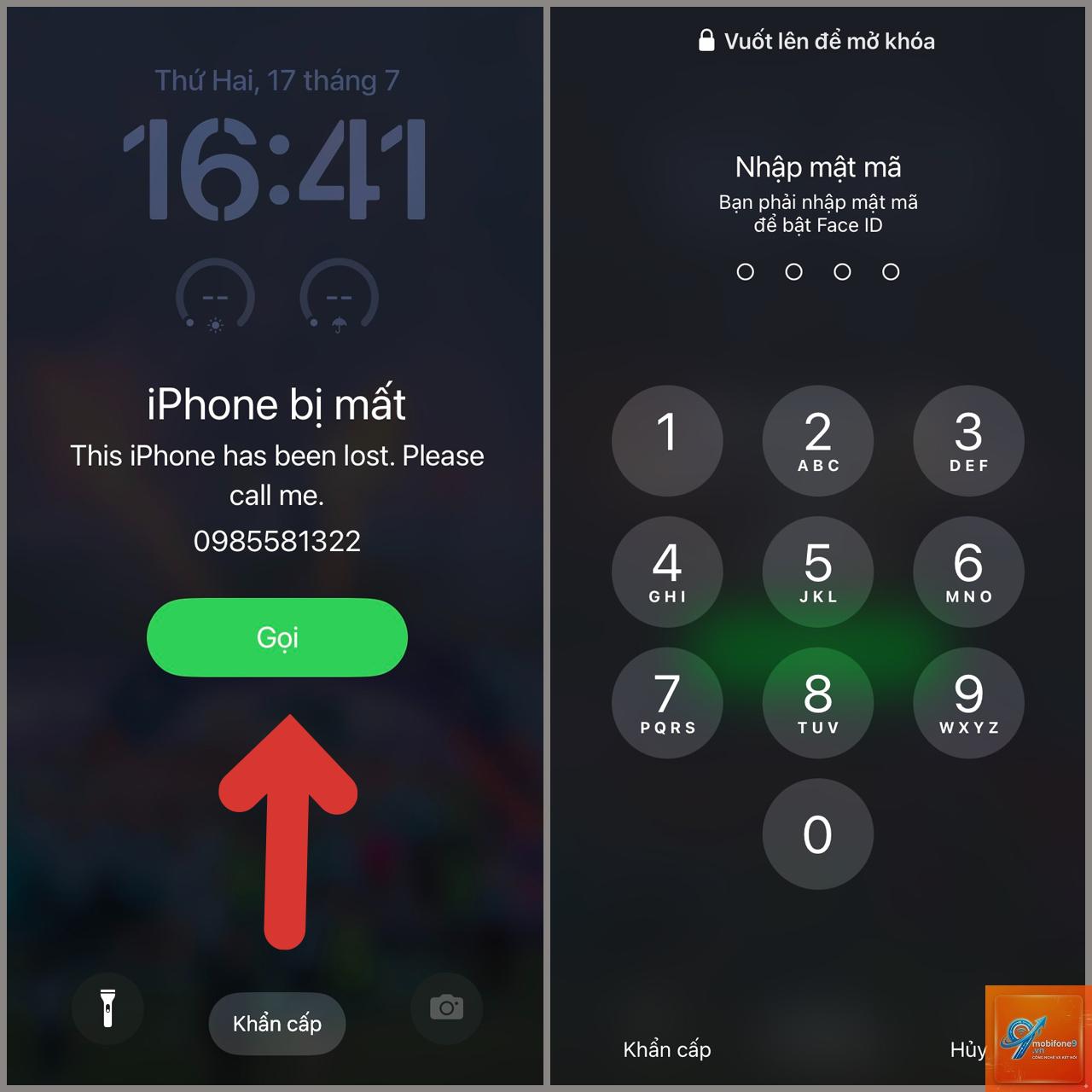 iphone thông báo bị mất - Hình 2