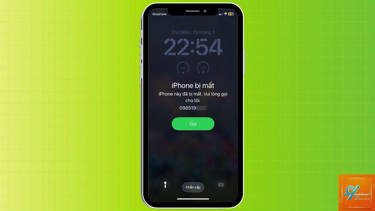 iphone thông báo bị mất - Hình 1