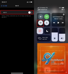 iphone wifi chập chờn