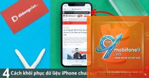 khôi phục dữ liệu apple