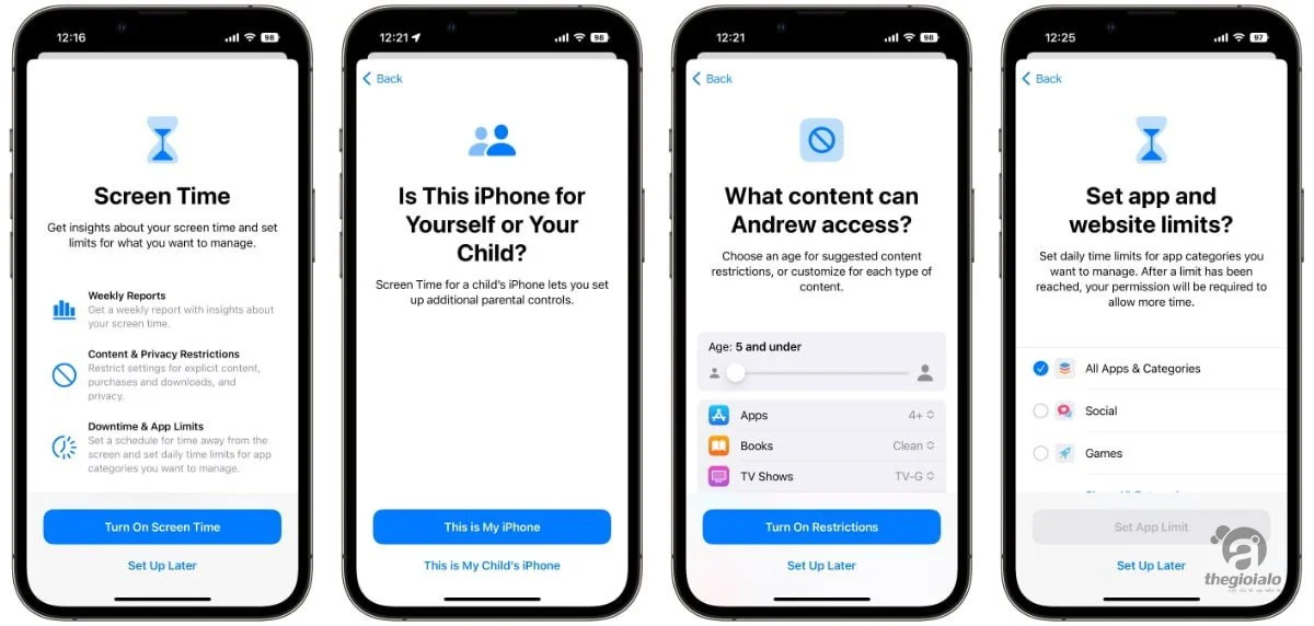 kiểm soát trẻ em trên iphone - Hình 3