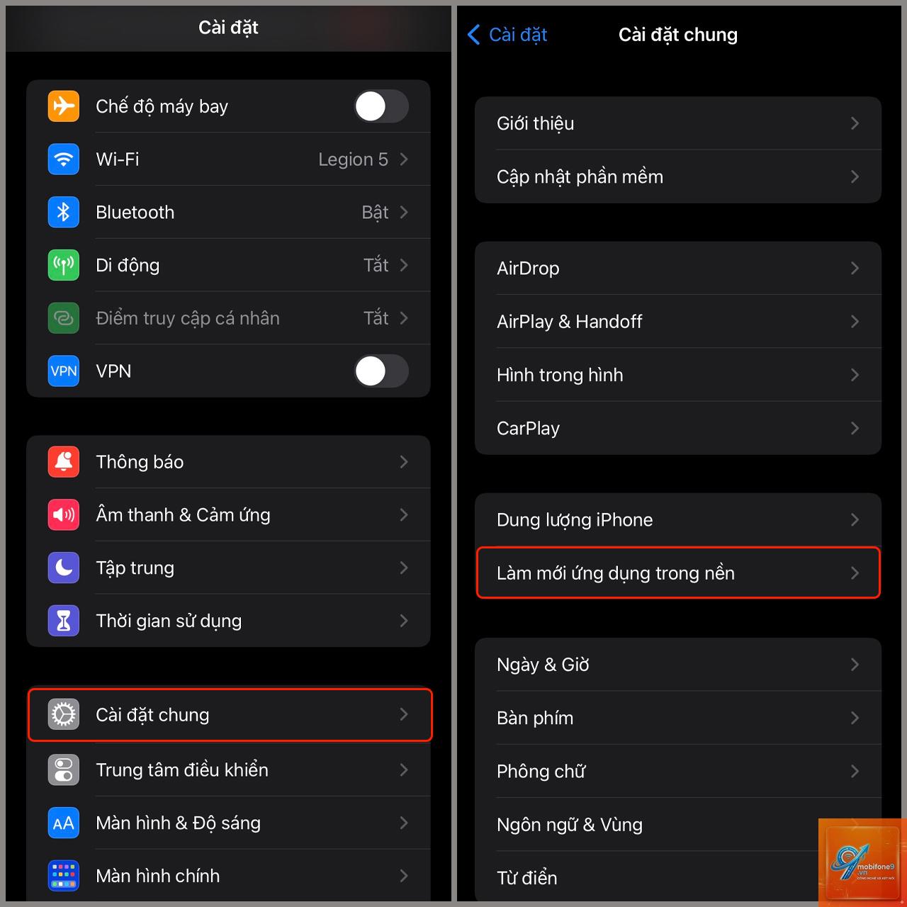 làm mới ứng dụng nền trên iPhone - Hình 2