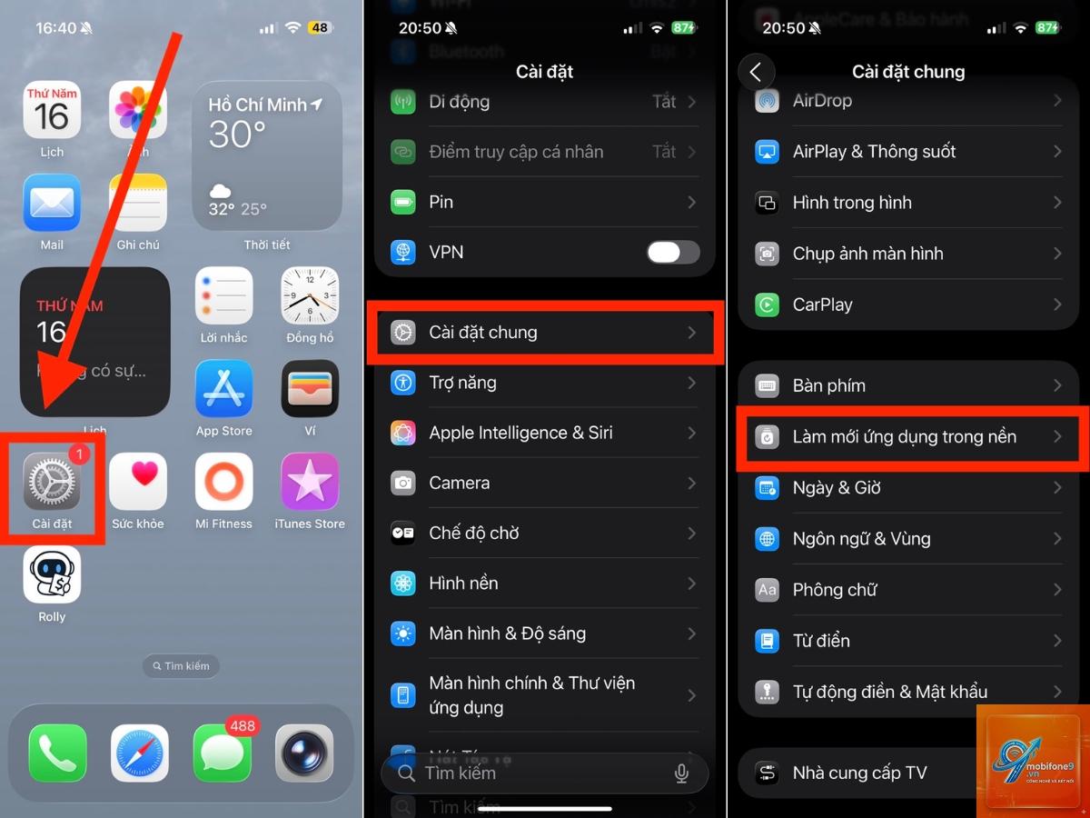 làm mới ứng dụng nền trên iPhone - Hình 5