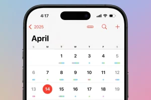 lịch iphone bị xóa