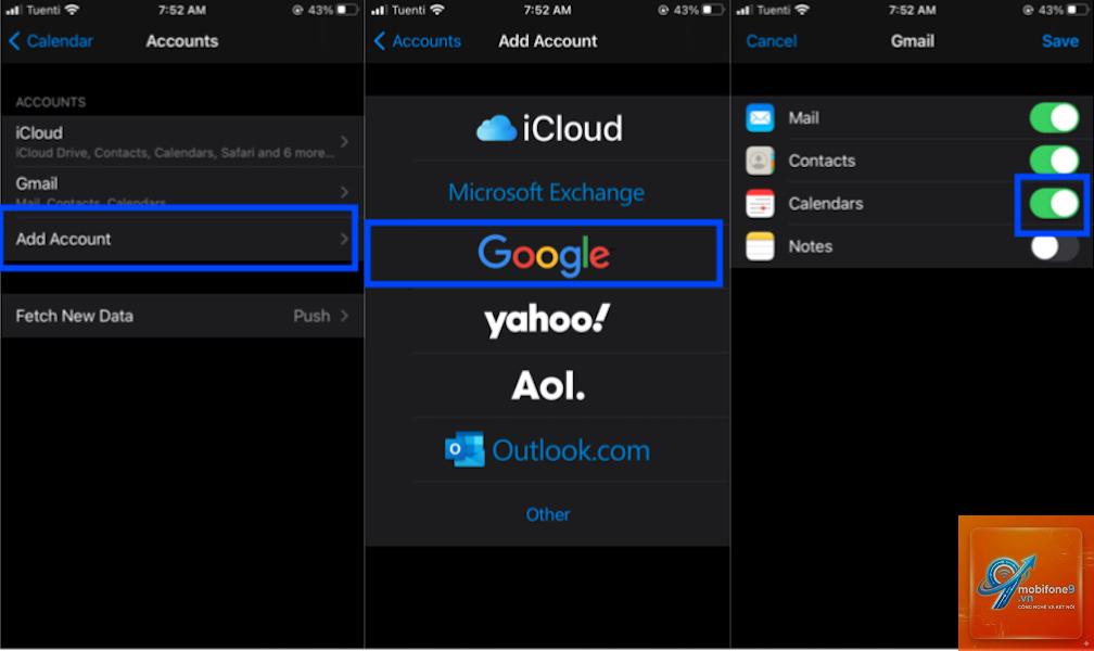 lịch iphone không đồng bộ google calendar - Hình 3