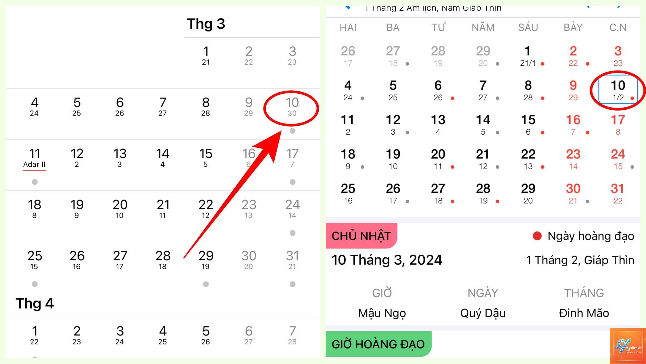 lịch iphone không hiển thị ngày lễ - Hình 2