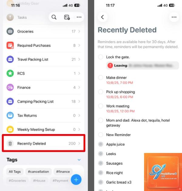 lời nhắc iphone bị mất dữ liệu - Hình 3