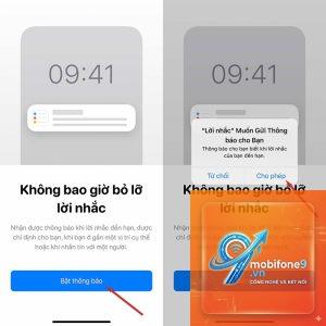 lời nhắc iphone không gửi thông báo