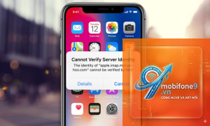 mail iphone bị lỗi xác thực