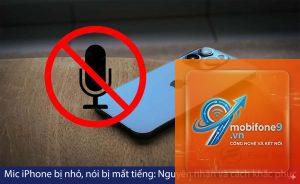 micro iphone bị mất tiếng