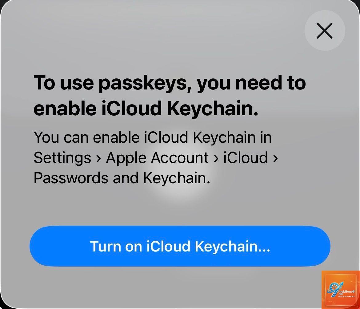 passkey iphone bị lỗi - Hình 3