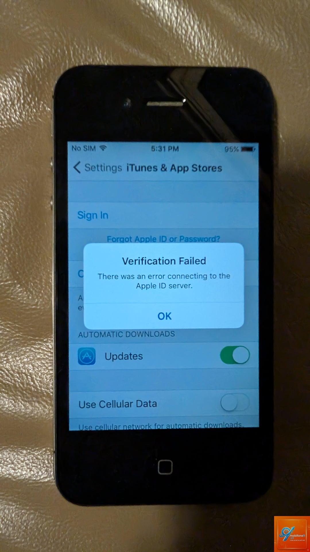 passwords iphone bị lỗi xác thực - Hình 3