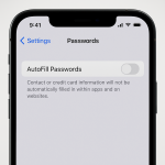 passwords iphone không đồng bộ