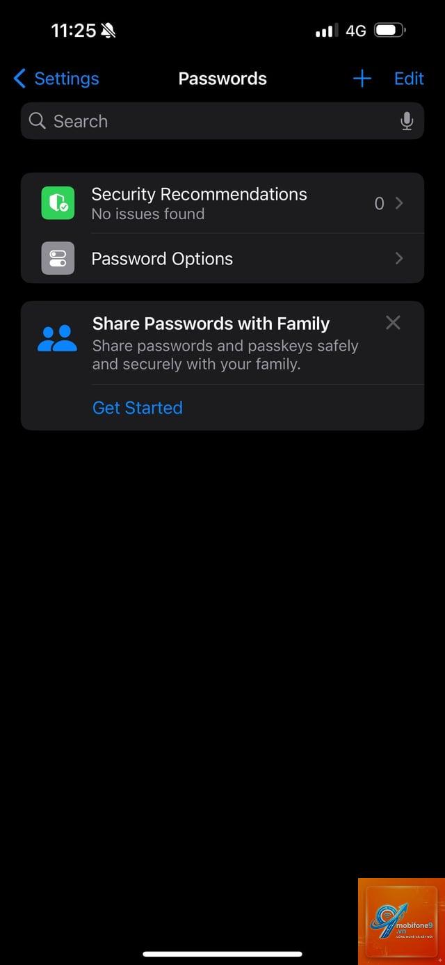 passwords iphone không lưu được mật khẩu - Hình 2