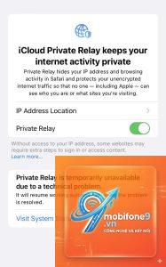 private relay không hoạt động