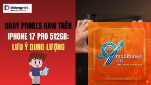 prores chiếm nhiều dung lượng