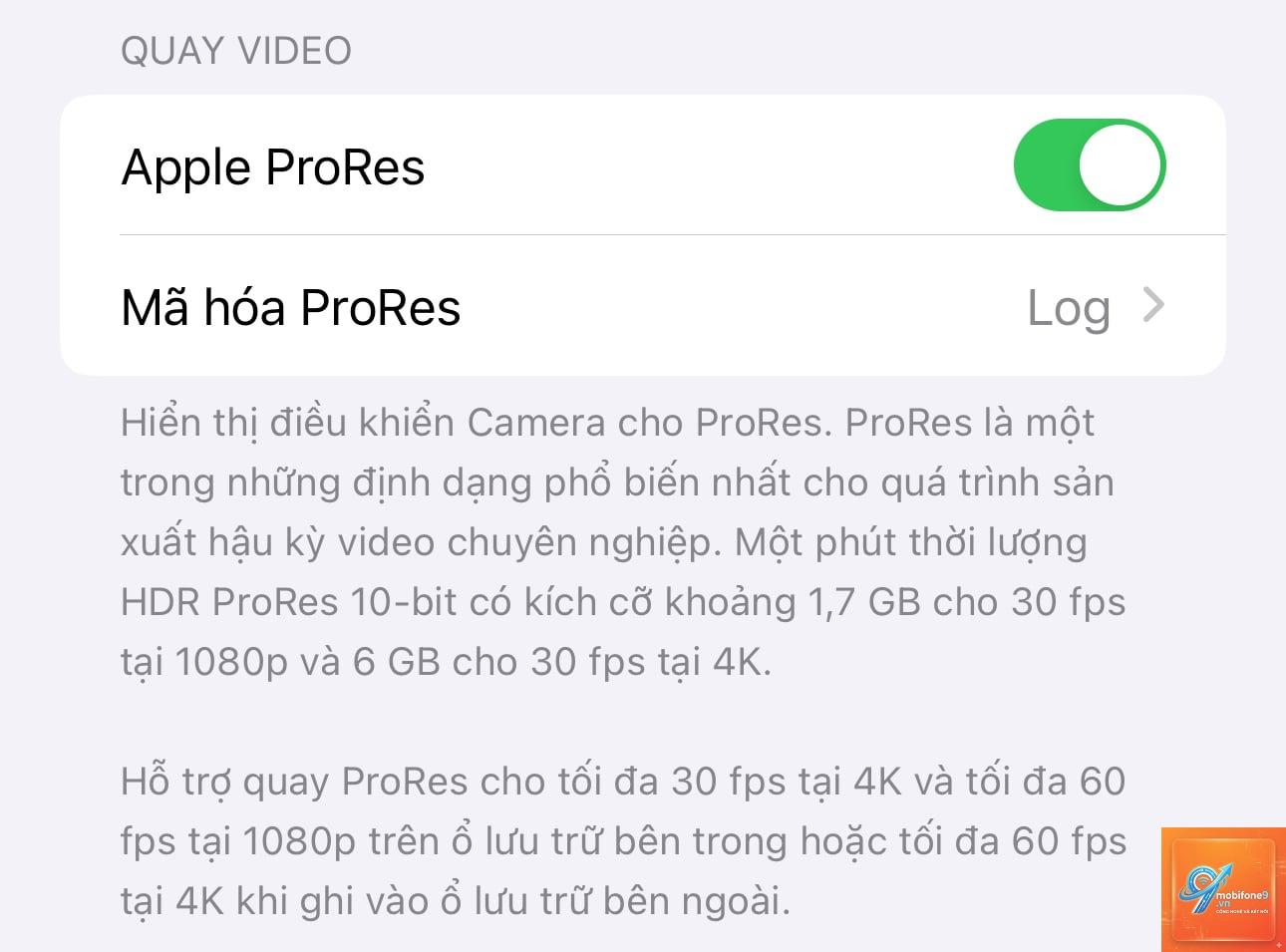 prores không lưu được video - Hình 3