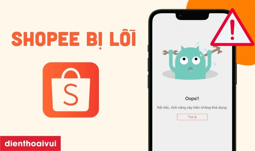 shopee bị treo trên iphone - Hình 1