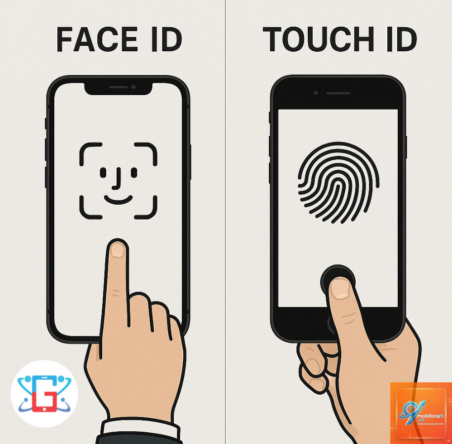 so sánh face id và touch id - Hình 1