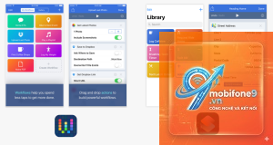 tạo workflow bằng shortcuts apple