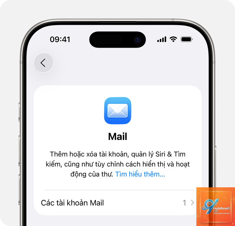 thêm tài khoản mail vào iPhone - Hình 2