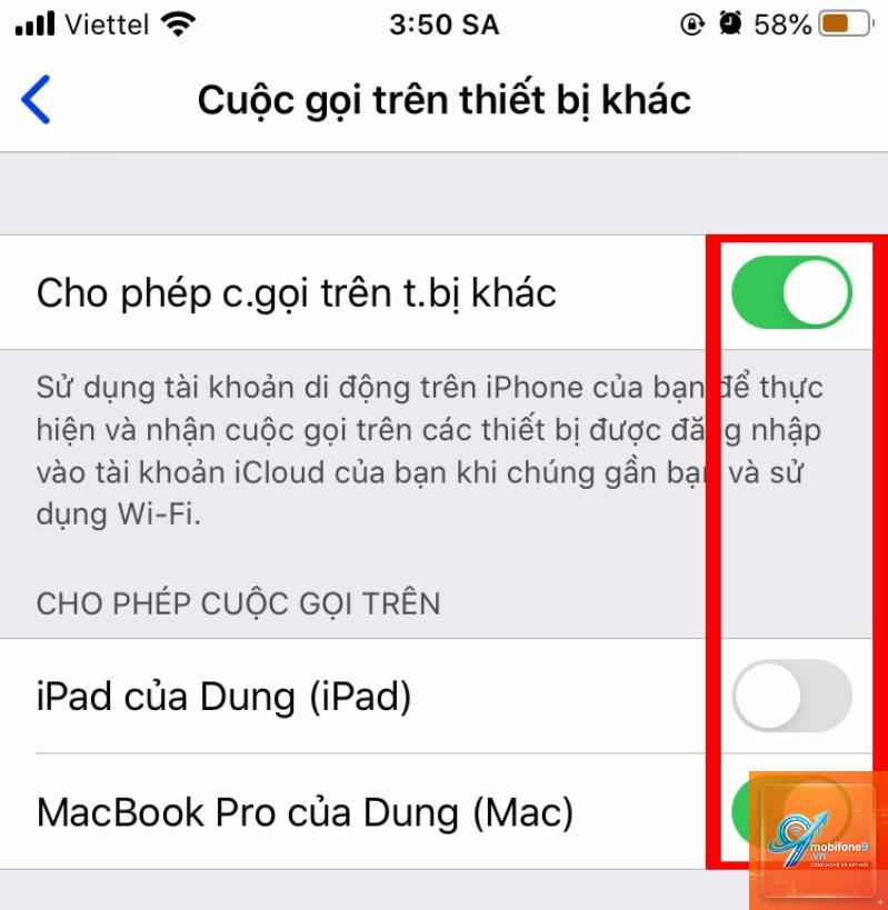 tính liên kết giữa các thiết bị apple - Hình 3