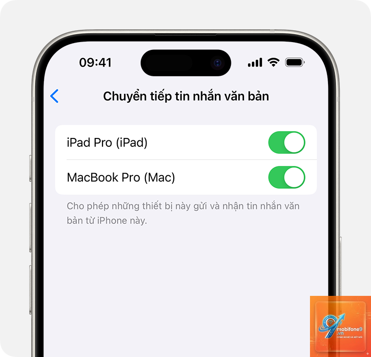 tự động chuyển tiếp tin nhắn iPhone - Hình 1