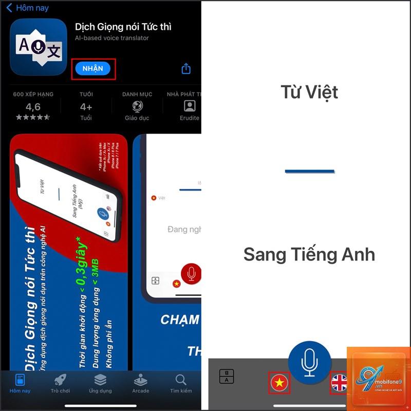 ứng dụng dịch iphone không hỗ trợ ngôn ngữ - Hình 3