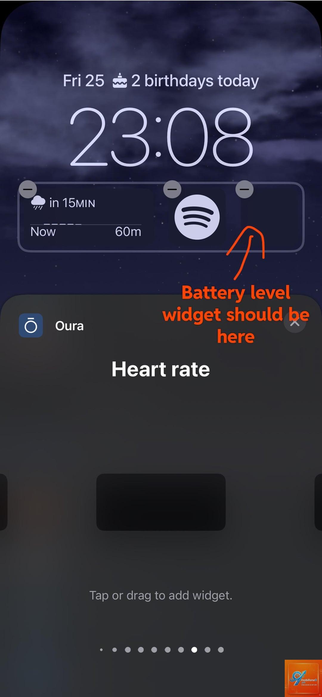 widget iphone không hiển thị dữ liệu - Hình 3