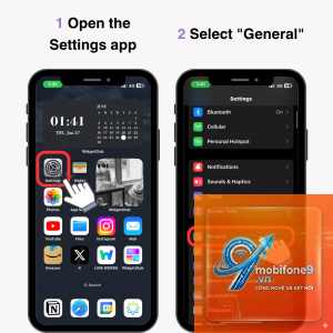 widget iphone không tải được