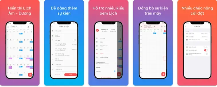 widget lịch không đồng bộ - Hình 2