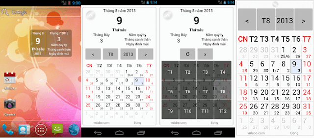 widget lịch không đồng bộ - Hình 1