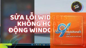 widget shortcut không hoạt động