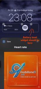 widget sức khỏe không cập nhật