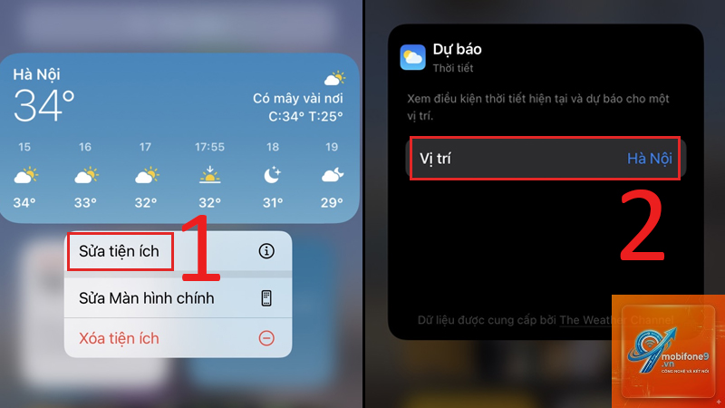 widget thời tiết không chính xác - Hình 2