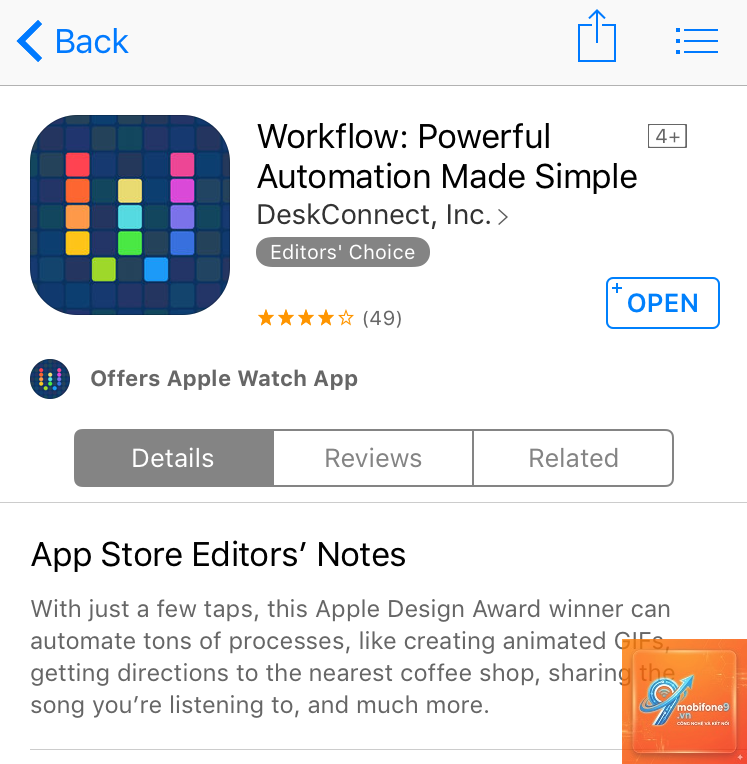 workflow trên apple - Hình 3