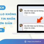 zalo không nhận được tin nhắn trên iphone