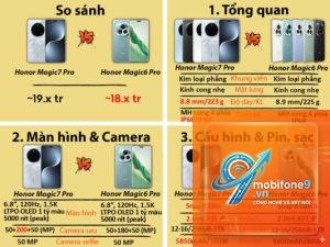 So Sánh HONOR Magic7 Pro Và Magic6 Pro